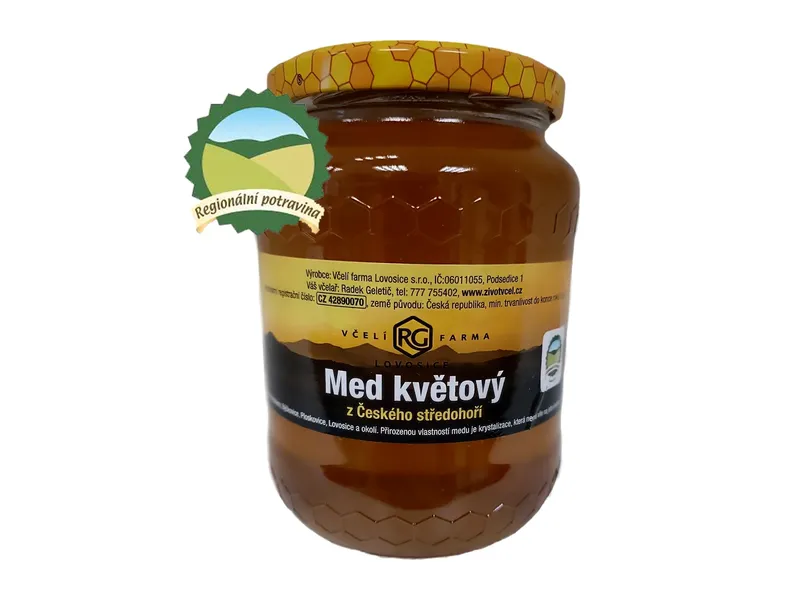 Včelí Farma Lovosice Med květový 1 kg